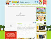 Tablet Screenshot of earlyshakespeare.com
